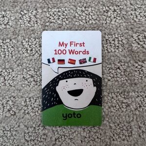 Yoto My First 100 Words